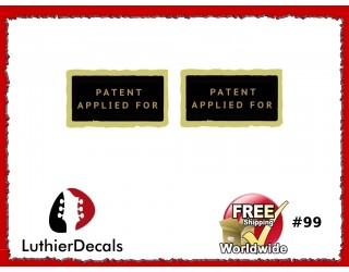 Humbucker PAF Patent Number Applied For Decal Guitar  Decal #99